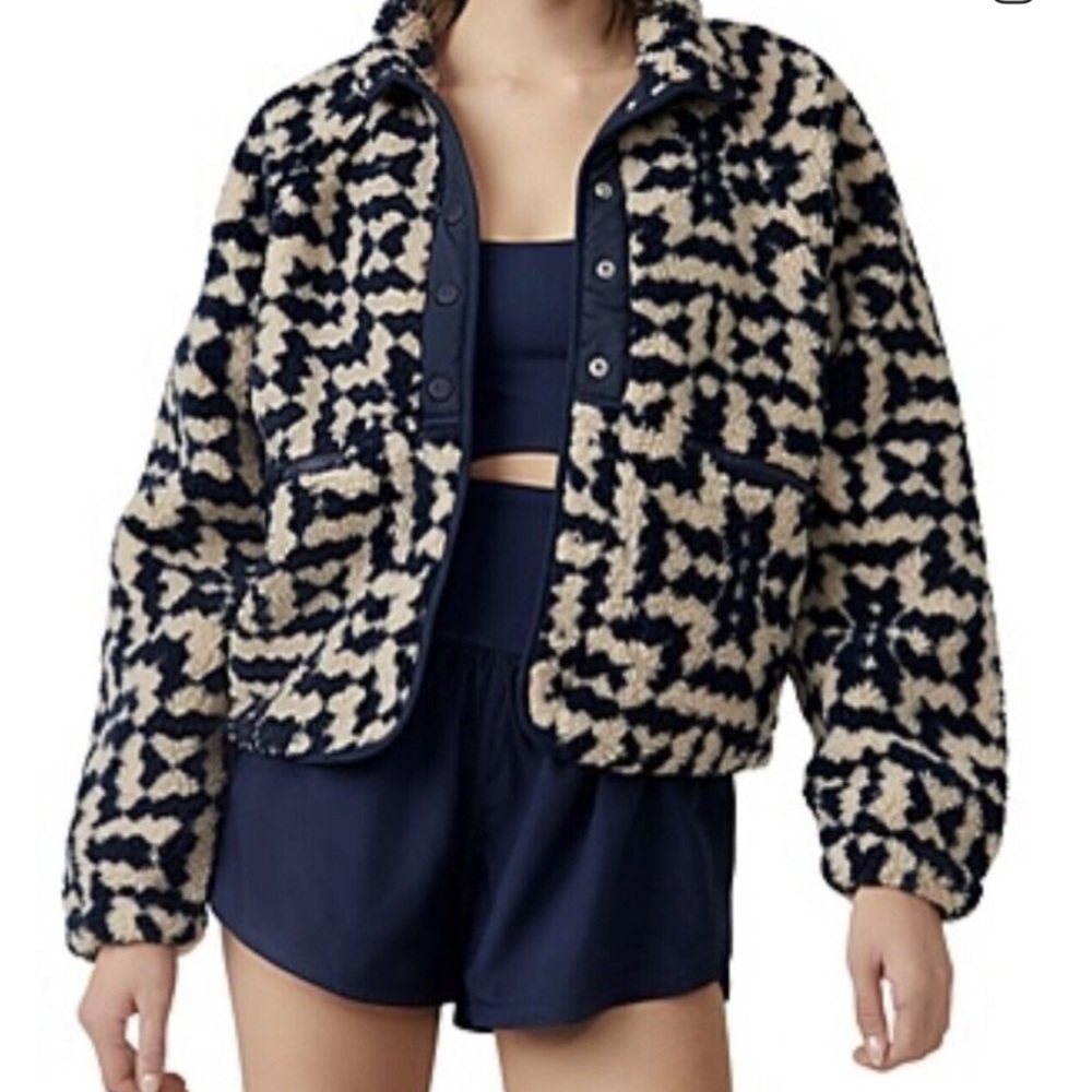 FP Movement by Free People Black and Cream Jacket